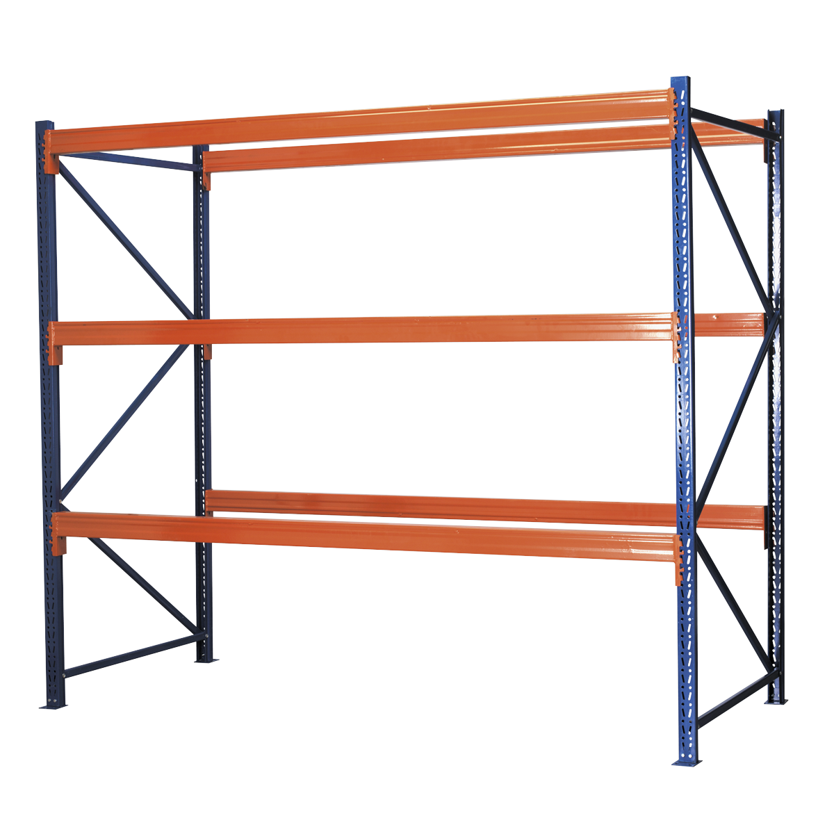 Heavy-Duty Racking Unit with 3 Beam Set 1000kg Capacity Per Level