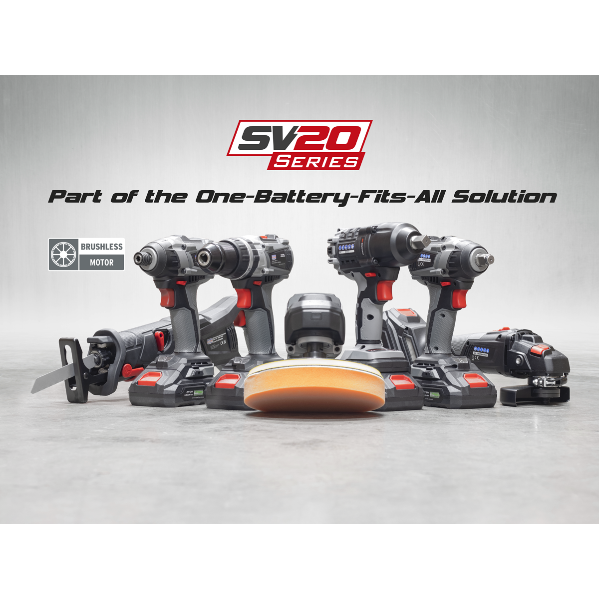 4 x 20V SV20 Series Brushless Tool Combo - 2 Batteries