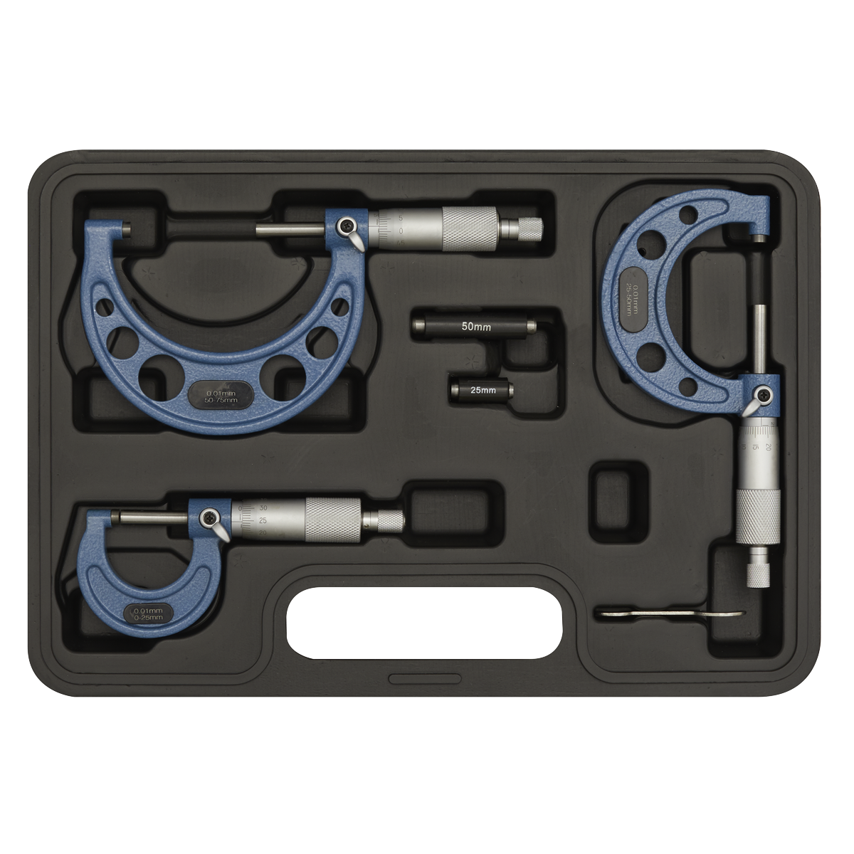 Micrometer Set 3pc Metric