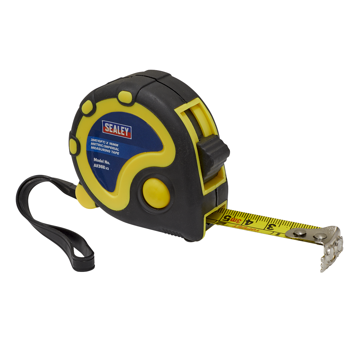 Rubber Tape Measure 3m(10ft) x 16mm - Metric/Imperial