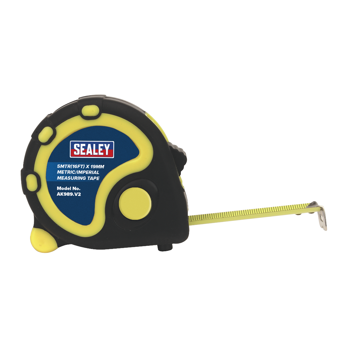 Rubber Tape Measure 5m(16ft) x 19mm Metric/Imperial Display Box of 12