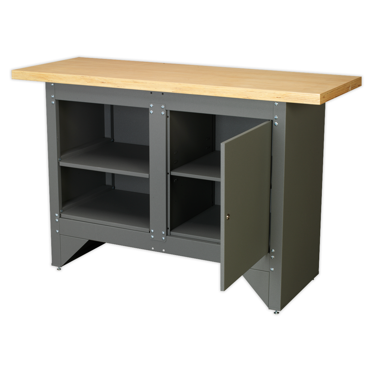 Workbench with Cupboard Heavy-Duty