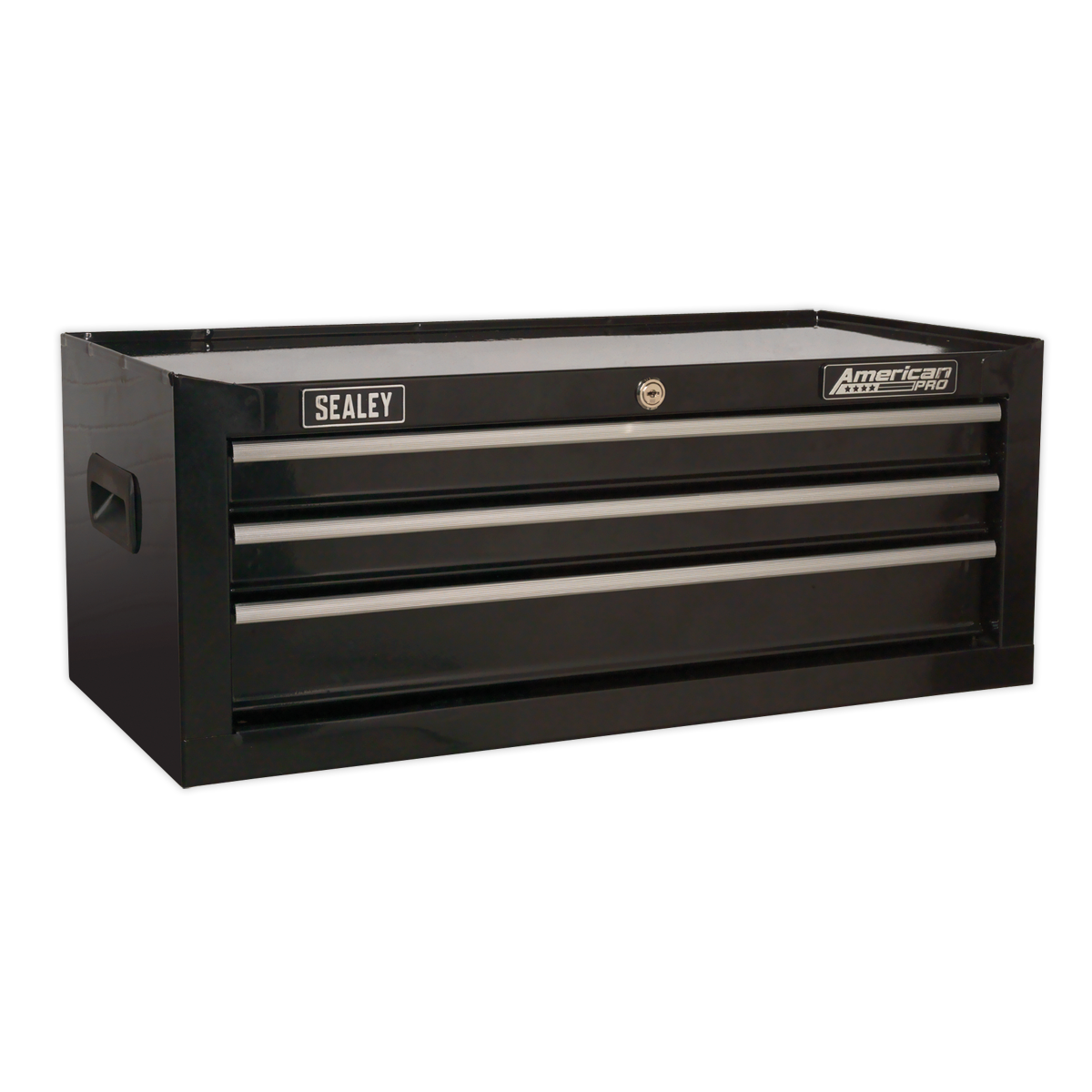 Mid-Box 3 Drawer with Ball-Bearing Slides - Black