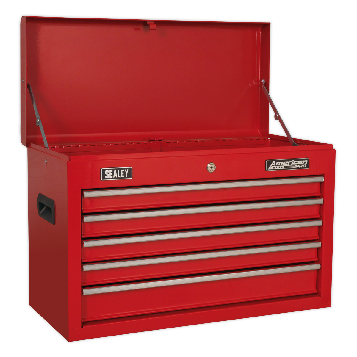 Topchest 5 Drawer with Ball-Bearing Slides - Red