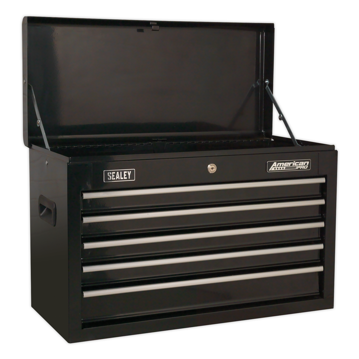 Topchest 5 Drawer with Ball-Bearing Slides - Black