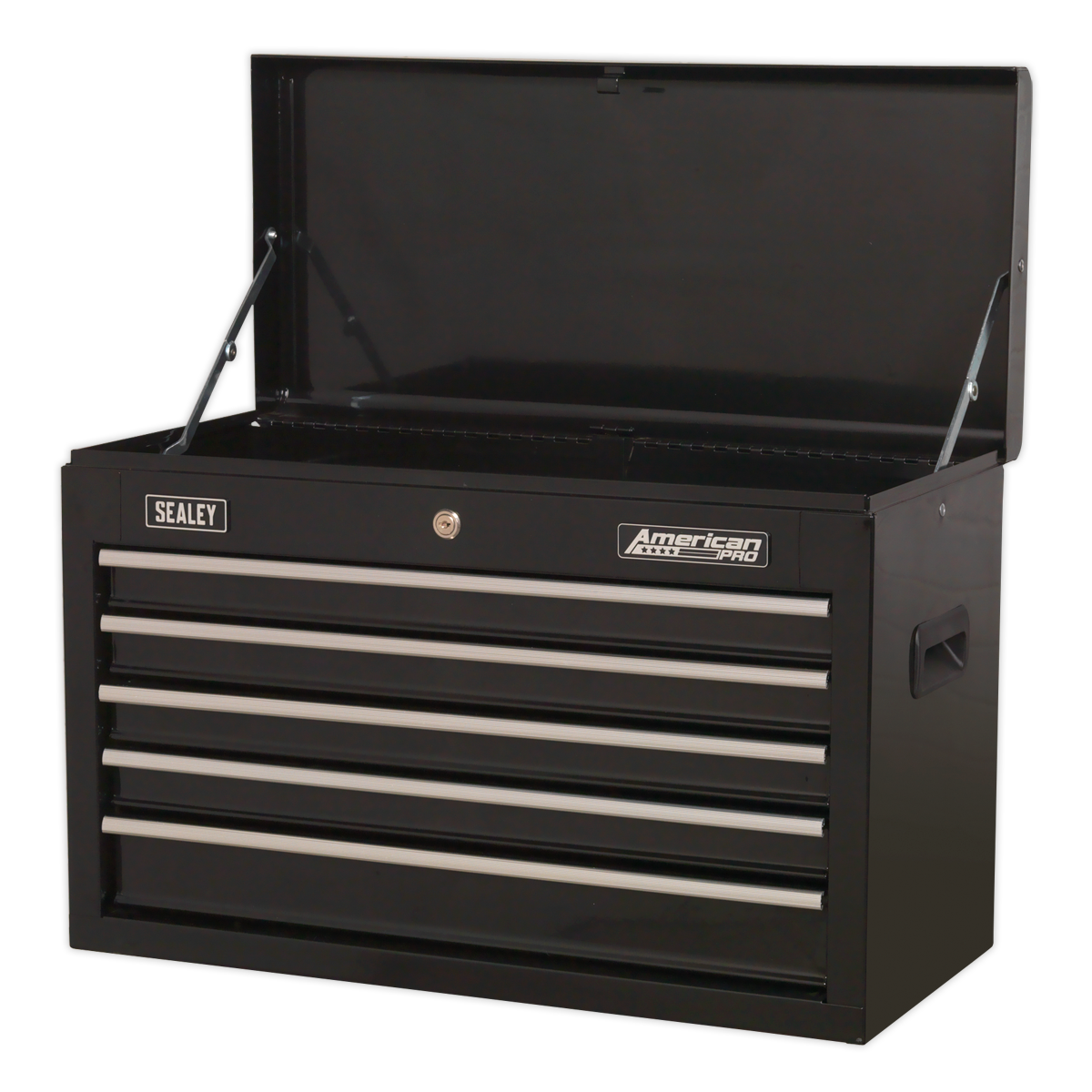 Topchest 5 Drawer with Ball-Bearing Slides - Black