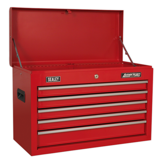 Topchest, Mid-Box & Rollcab 14 Drawer Stack - Red