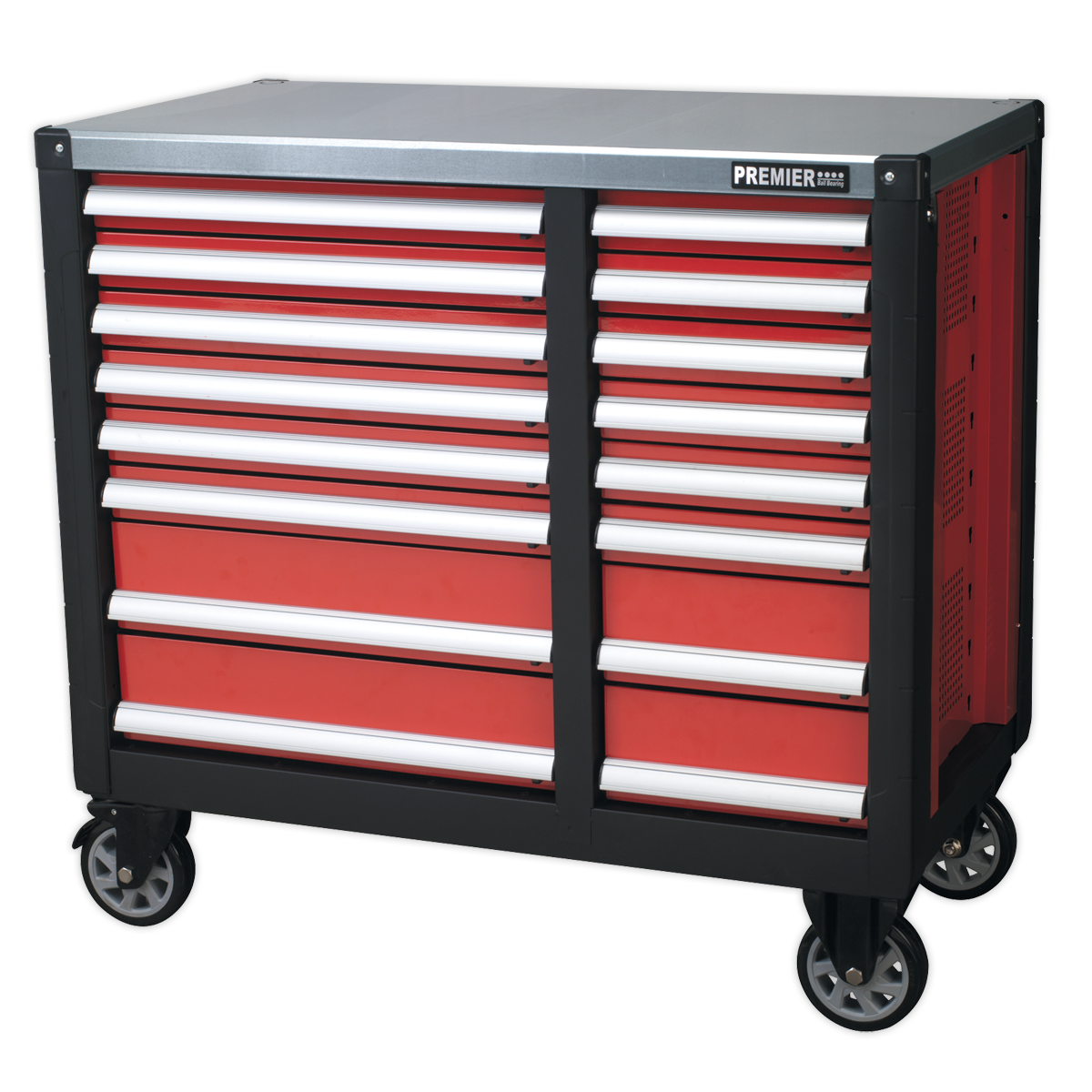 Mobile Workstation 16 Drawer with Ball-Bearing Slides