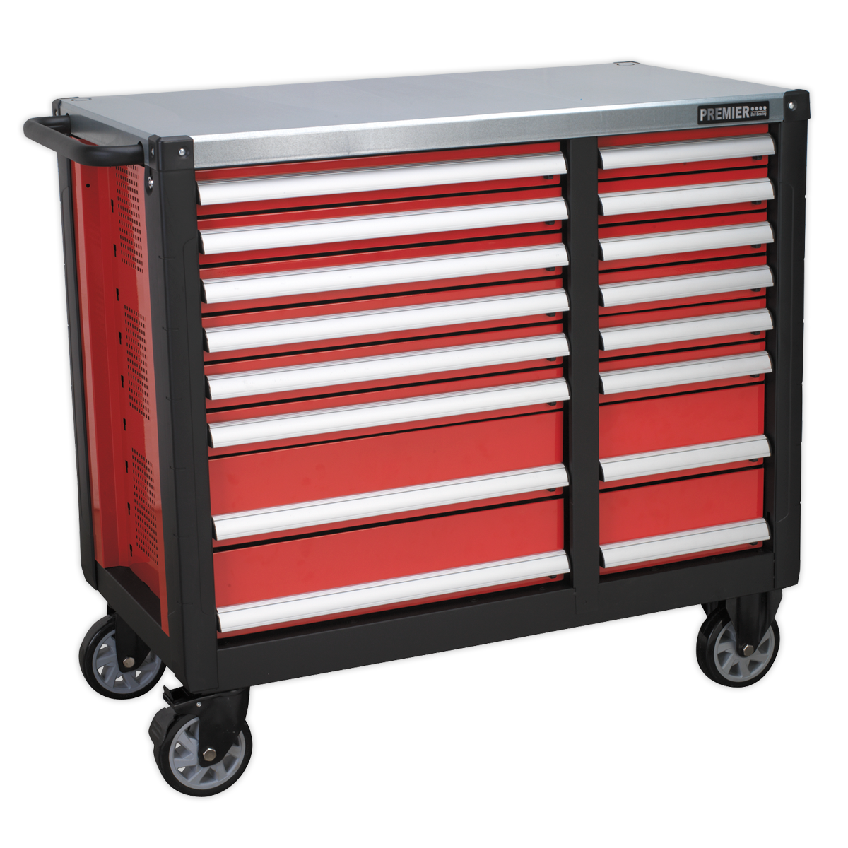 Mobile Workstation 16 Drawer with Ball-Bearing Slides