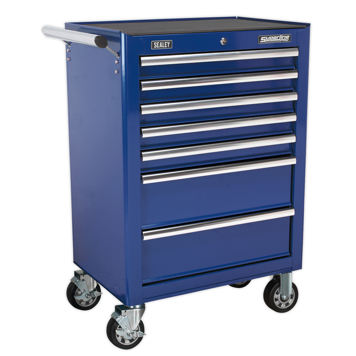 Rollcab 7 Drawer with Ball-Bearing Slides - Blue