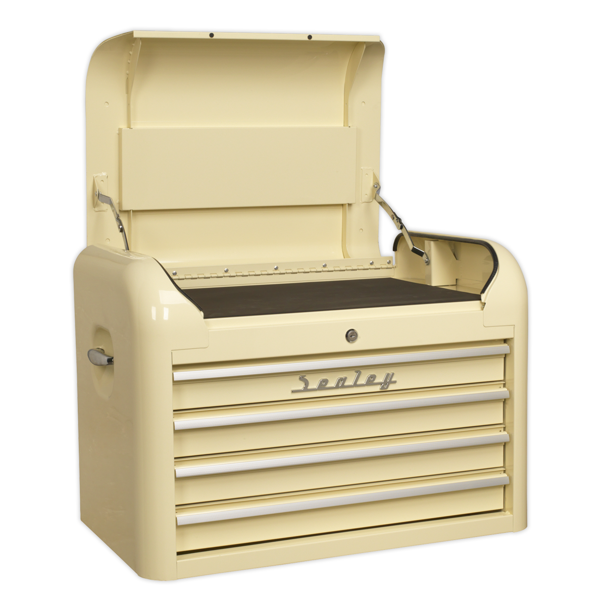 Retro Style Topchest, Mid-Box & Rollcab Combination 10 Drawer Cream