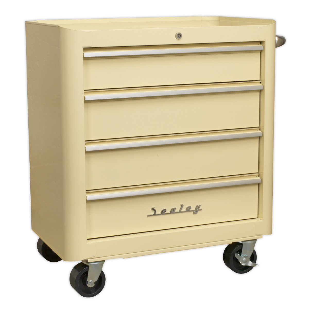 Retro Style Topchest, Mid-Box & Rollcab Combination 10 Drawer Cream