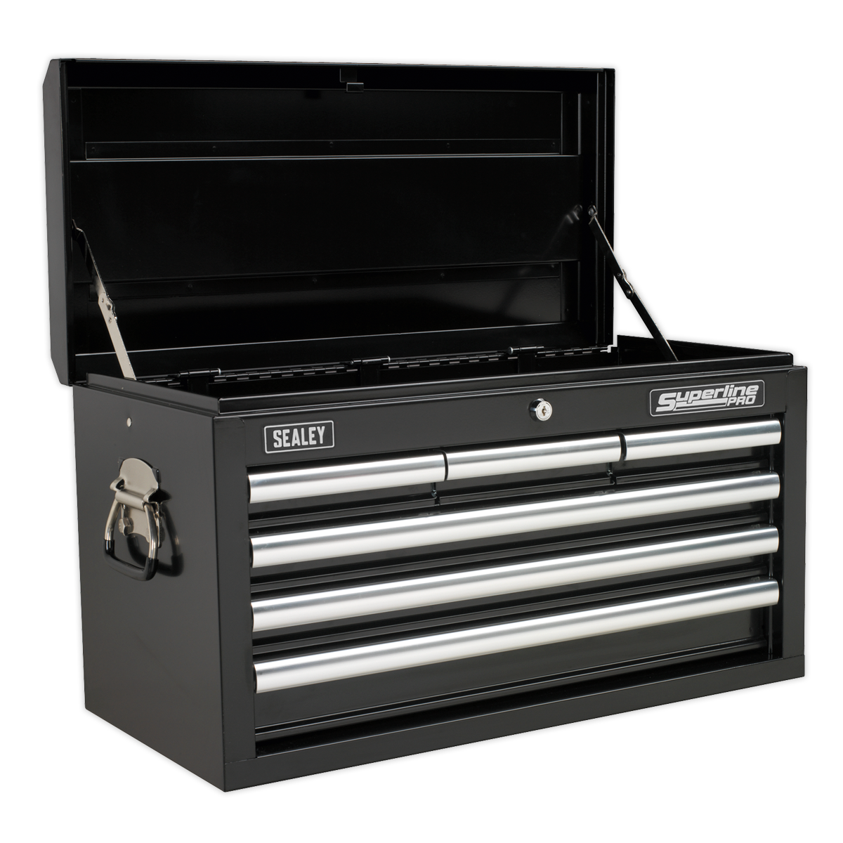 Topchest 6 Drawer with Ball-Bearing Slides - Black