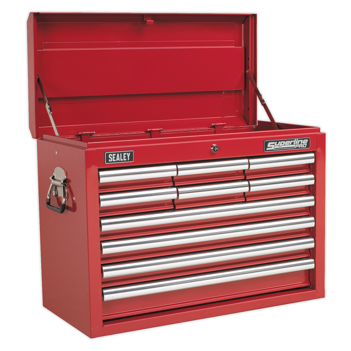 Topchest 10 Drawer with Ball-Bearing Slides - Red