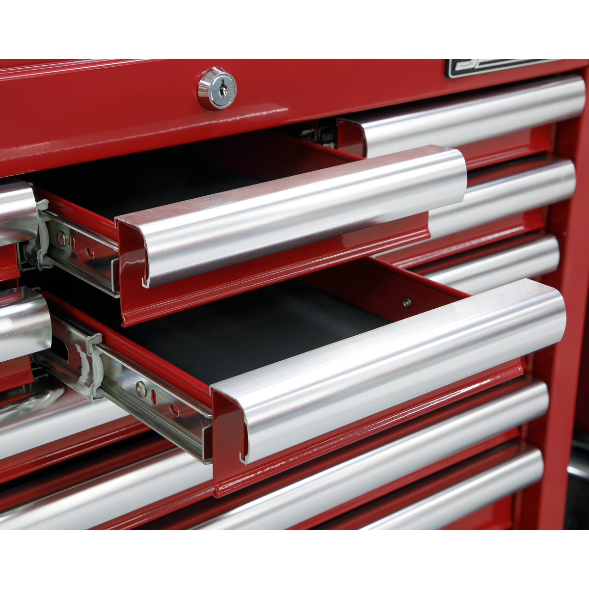 Topchest 10 Drawer with Ball-Bearing Slides - Red