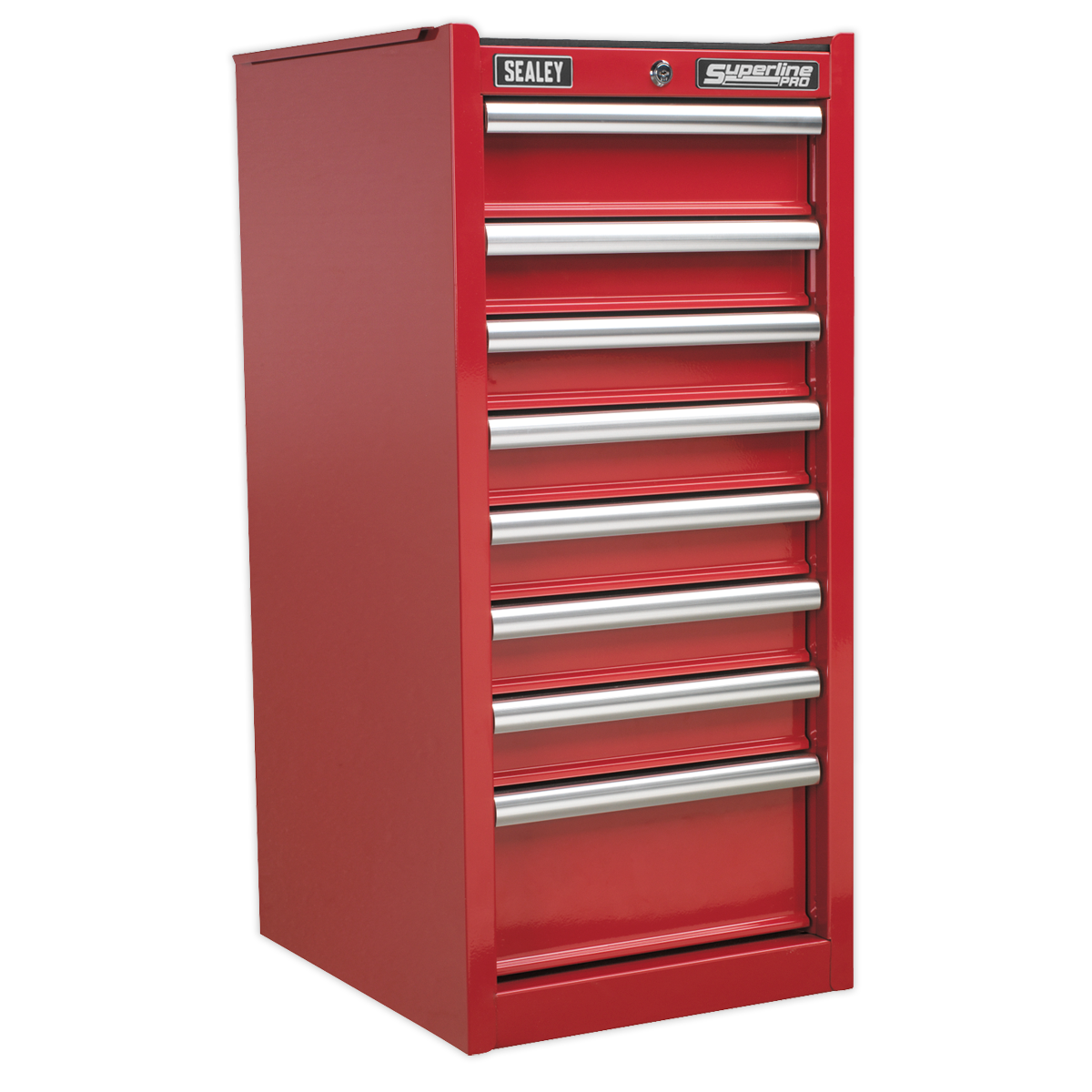 Hang-On Chest 8 Drawer with Ball-Bearing Slides - Red