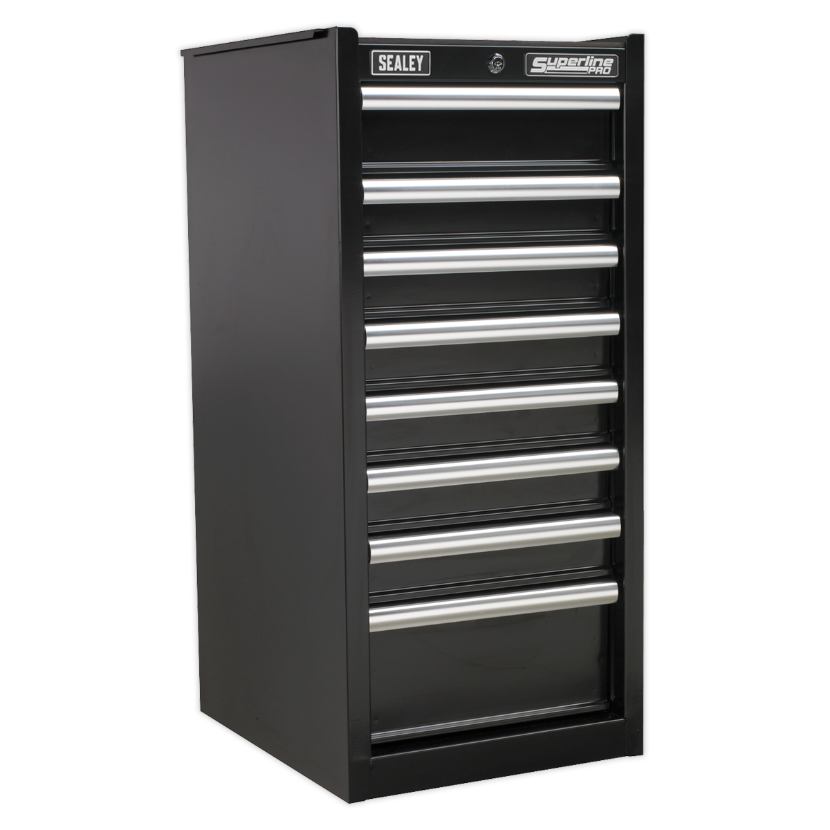 Hang-On Chest 8 Drawer with Ball-Bearing Slides - Black