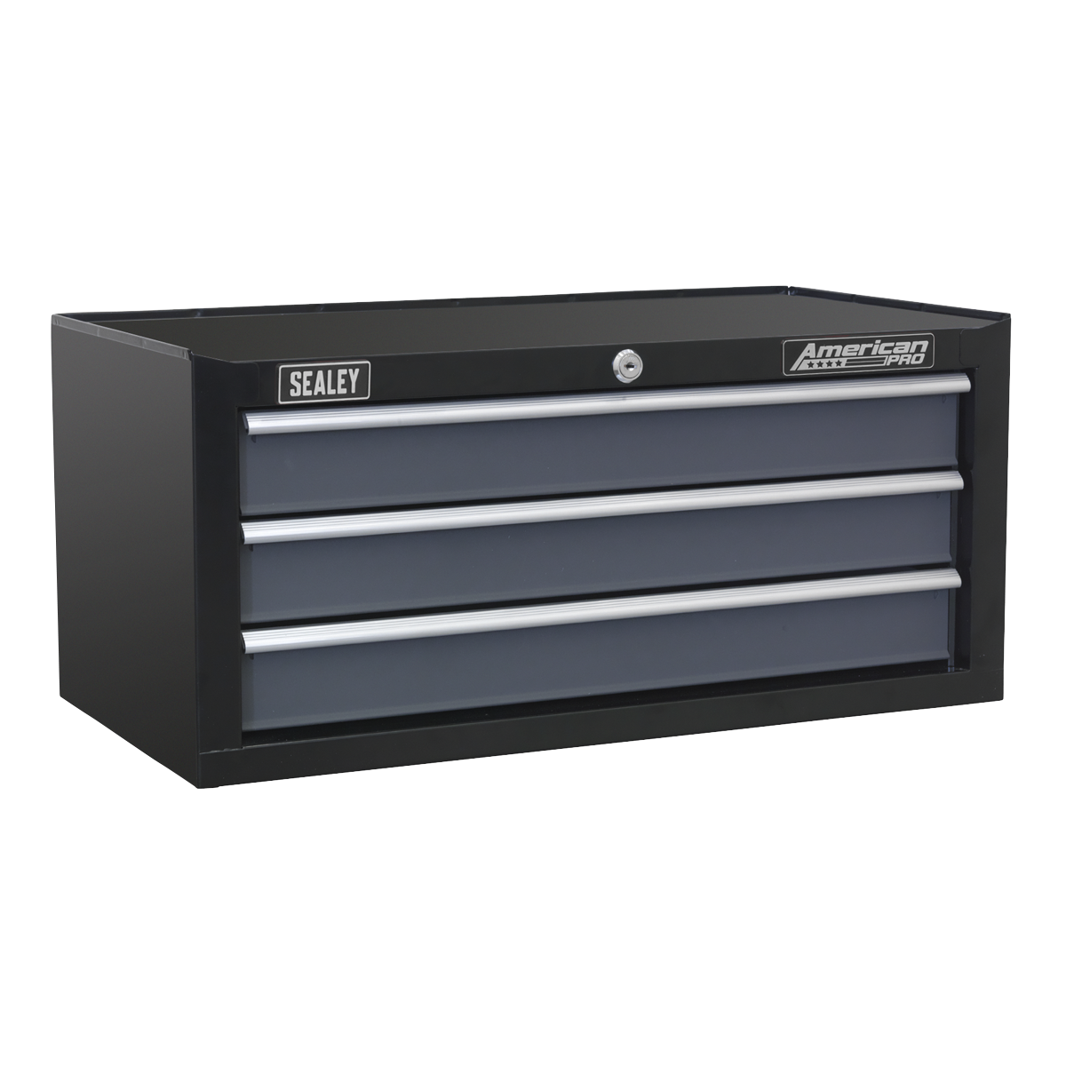 Tool Chest Combination 16 Drawer with Ball-Bearing Slides - Black/Grey