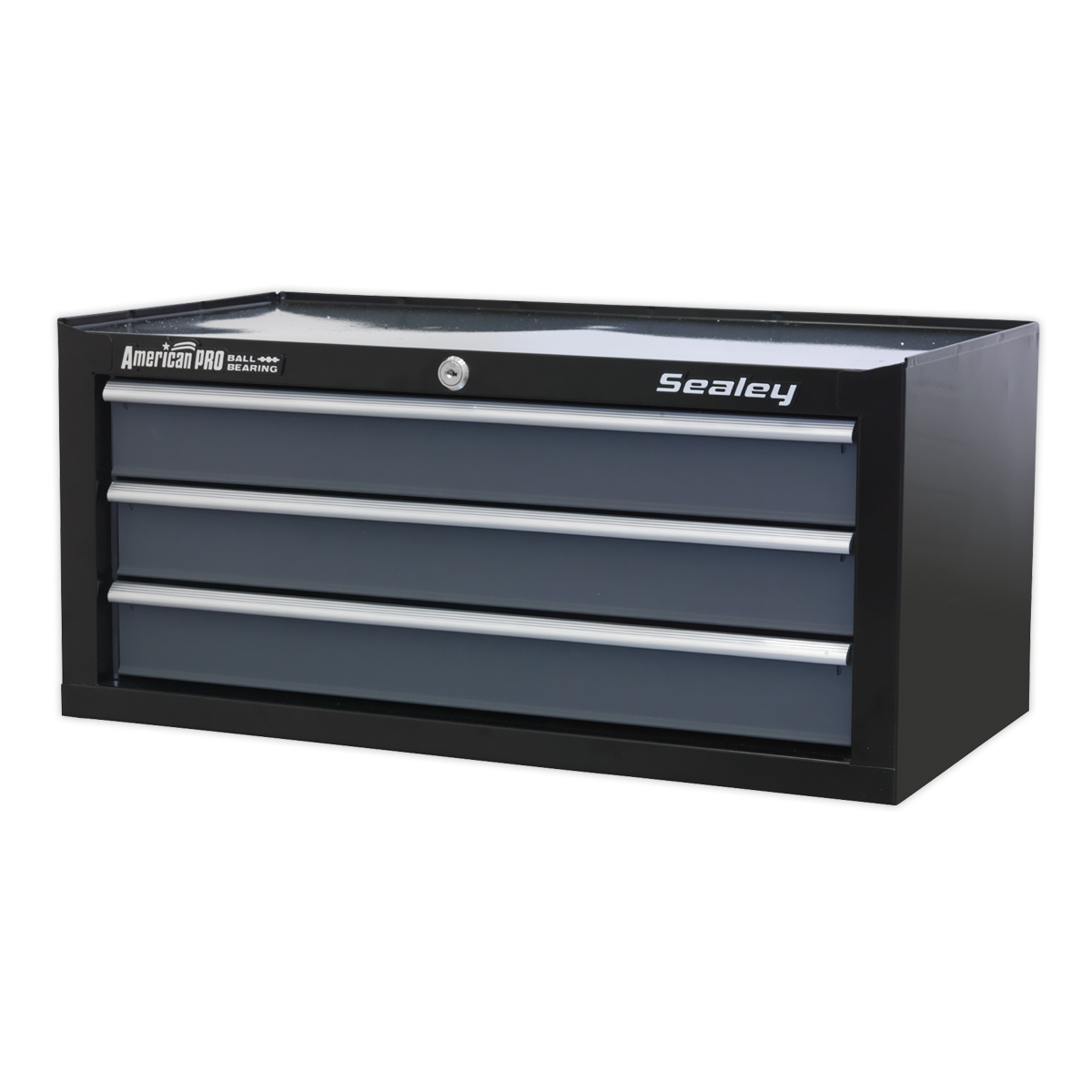 Mid-Box 3 Drawer with Ball-Bearing Slides - Black/Grey