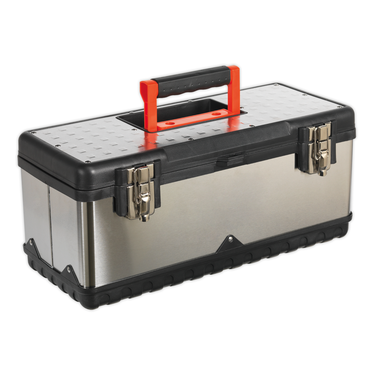 Stainless Steel Toolbox 505mm with Tote Tray