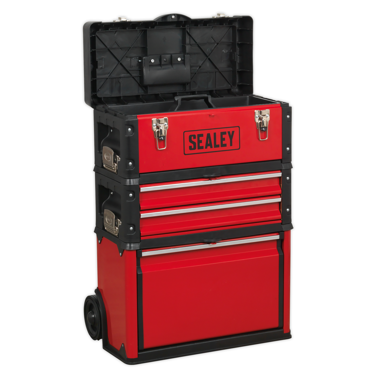 Mobile Steel/Composite Toolbox - 3 Compartment