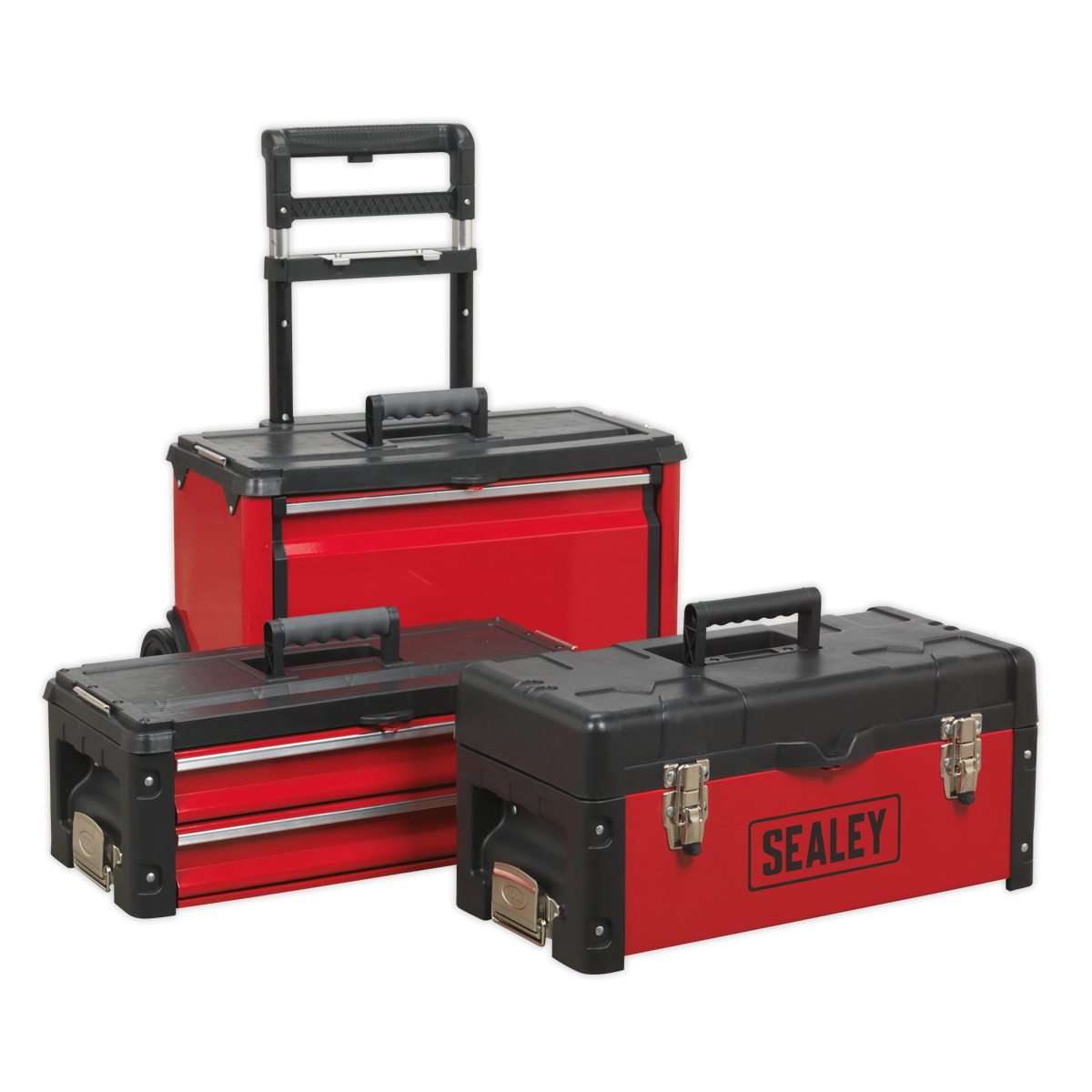 Mobile Steel/Composite Toolbox - 3 Compartment