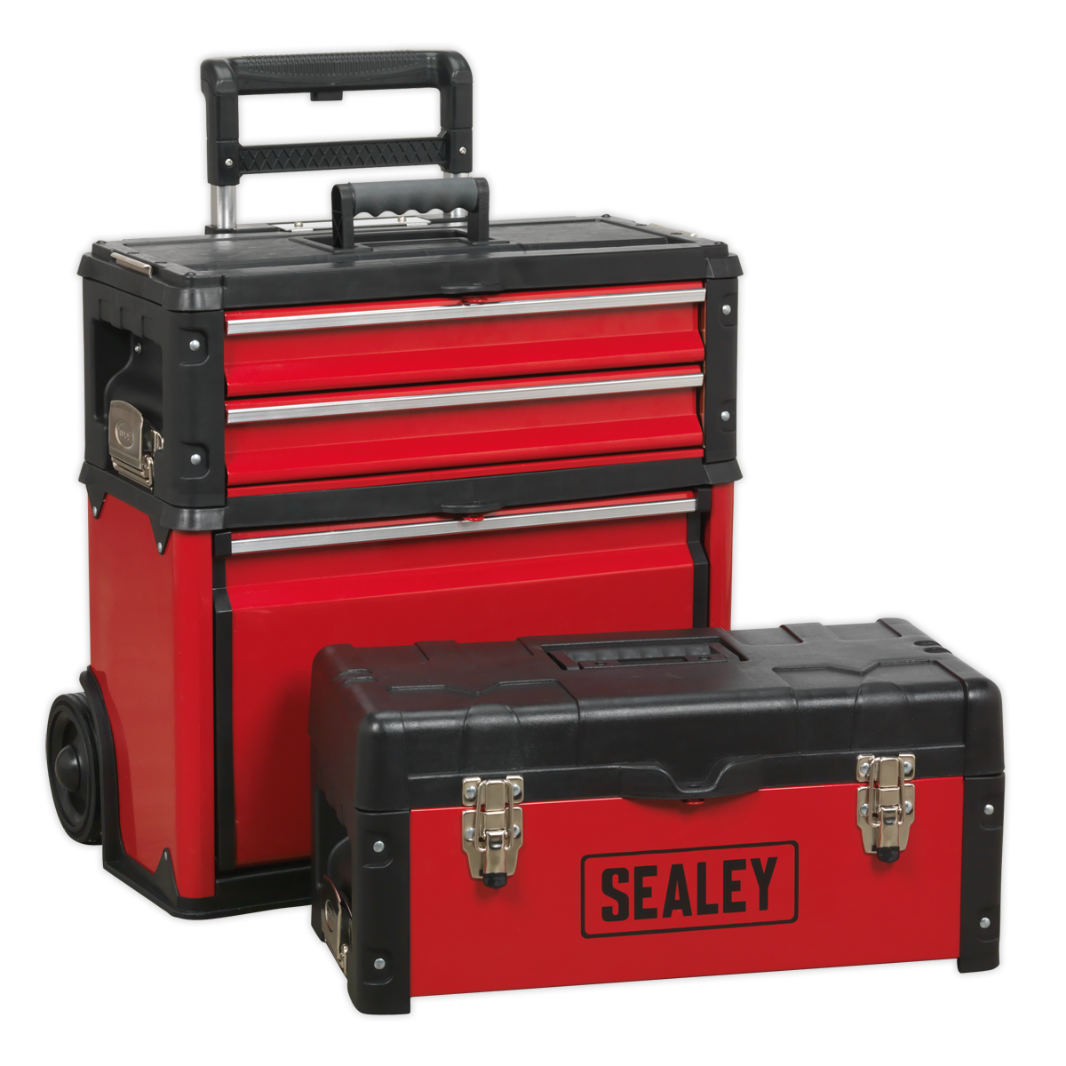 Mobile Steel/Composite Toolbox - 3 Compartment