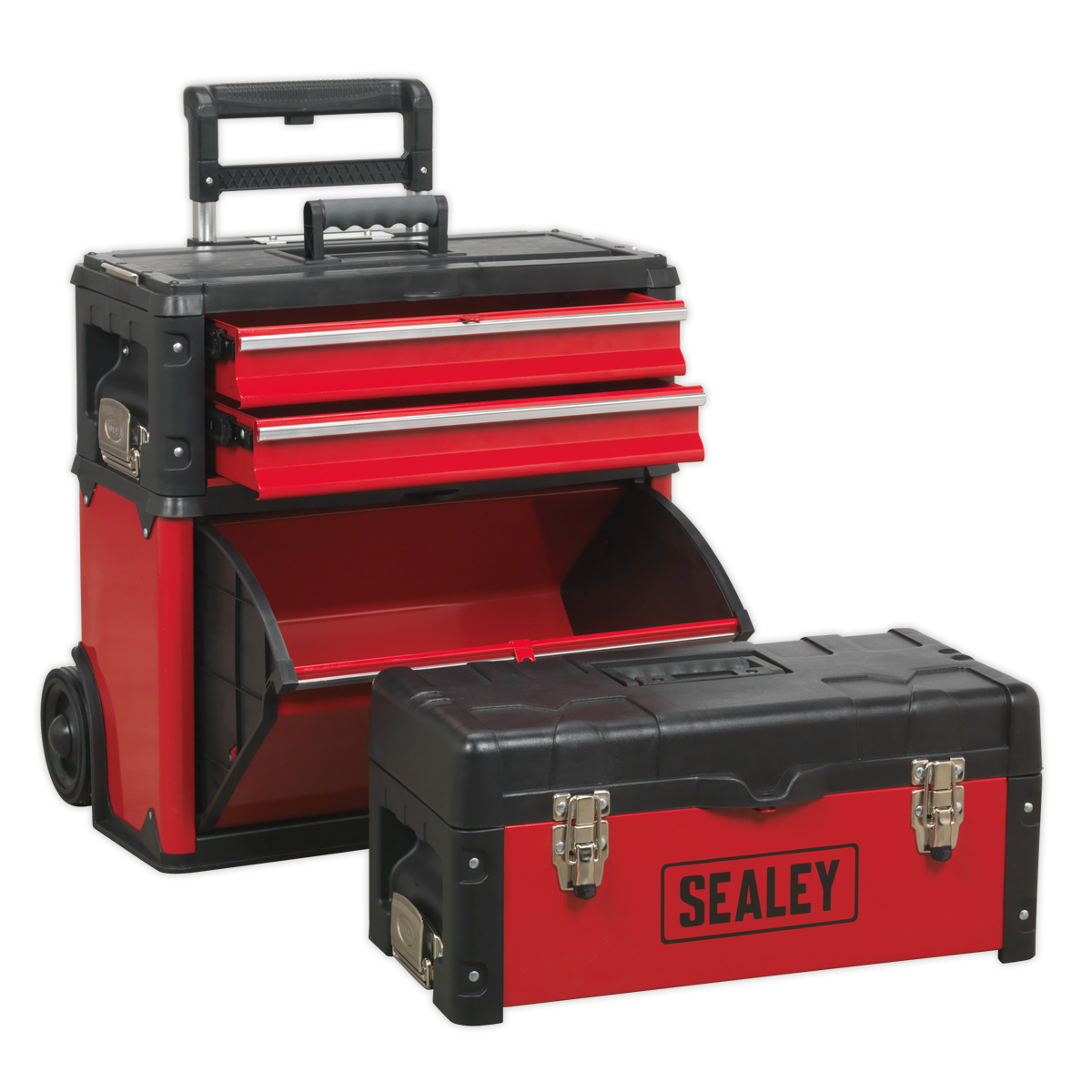 Mobile Steel/Composite Toolbox - 3 Compartment