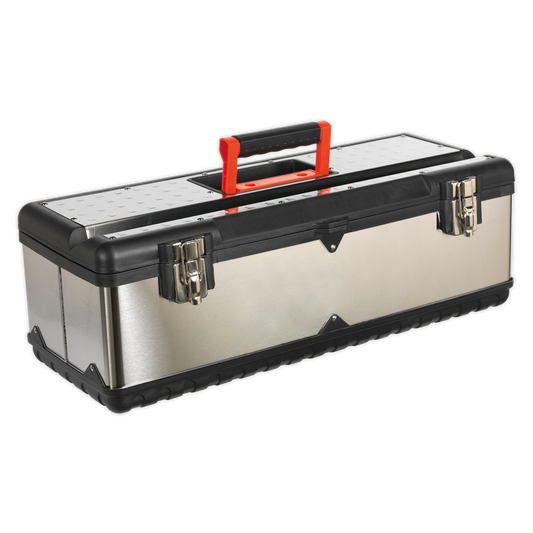 Stainless Steel Toolbox 660mm with Tote Tray