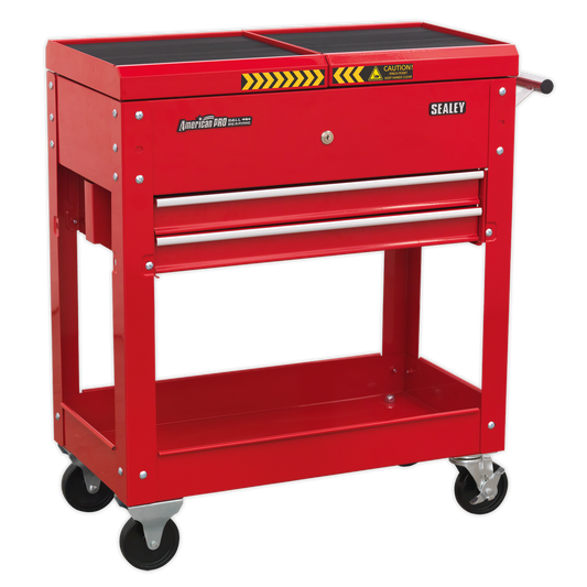 Mobile Tool & Parts Trolley - Red