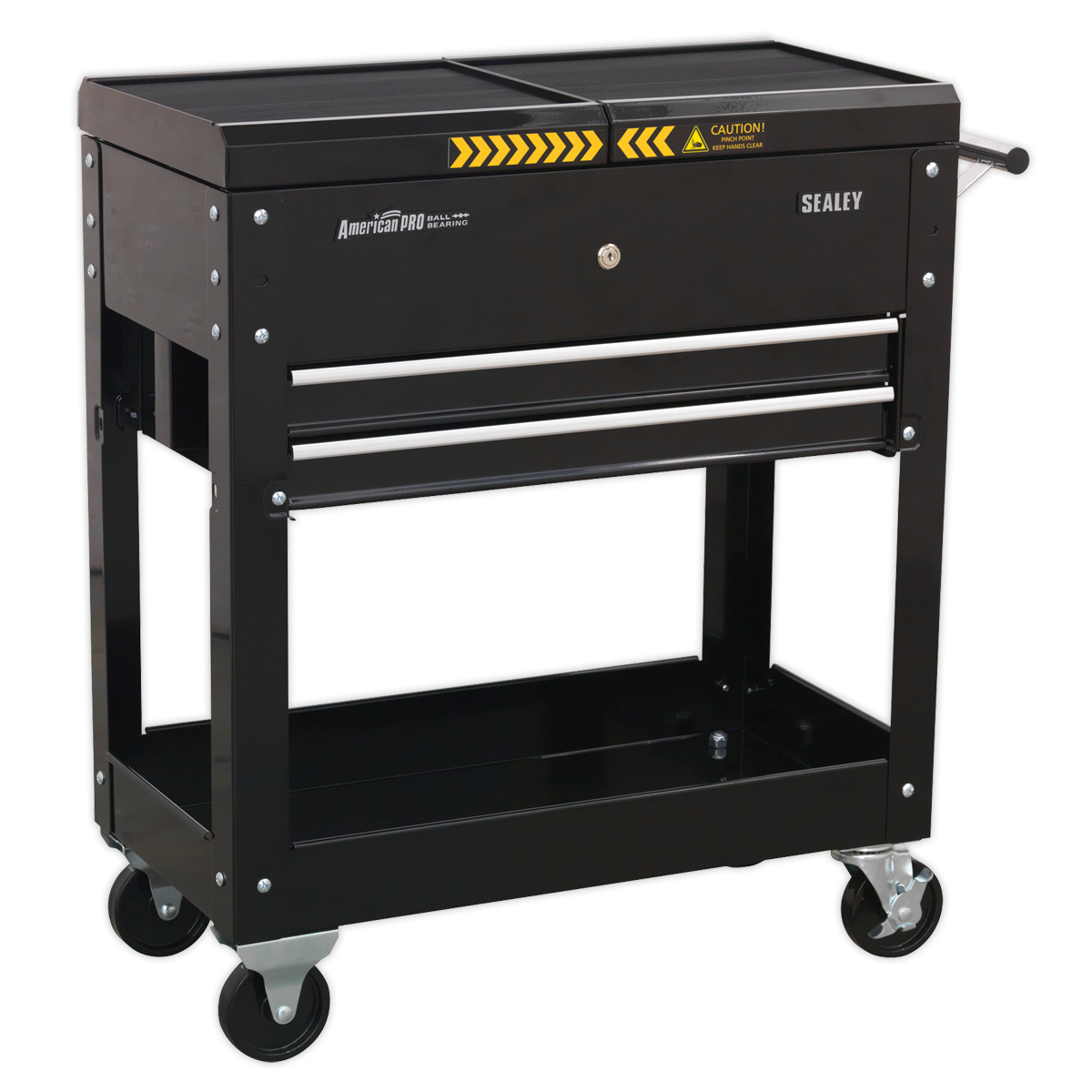 Mobile Tool & Parts Trolley - Black