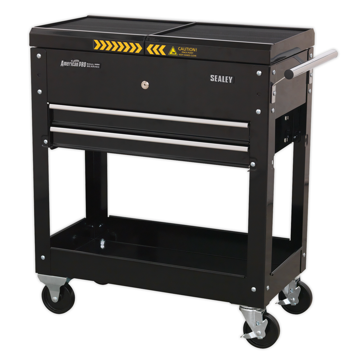 Mobile Tool & Parts Trolley - Black