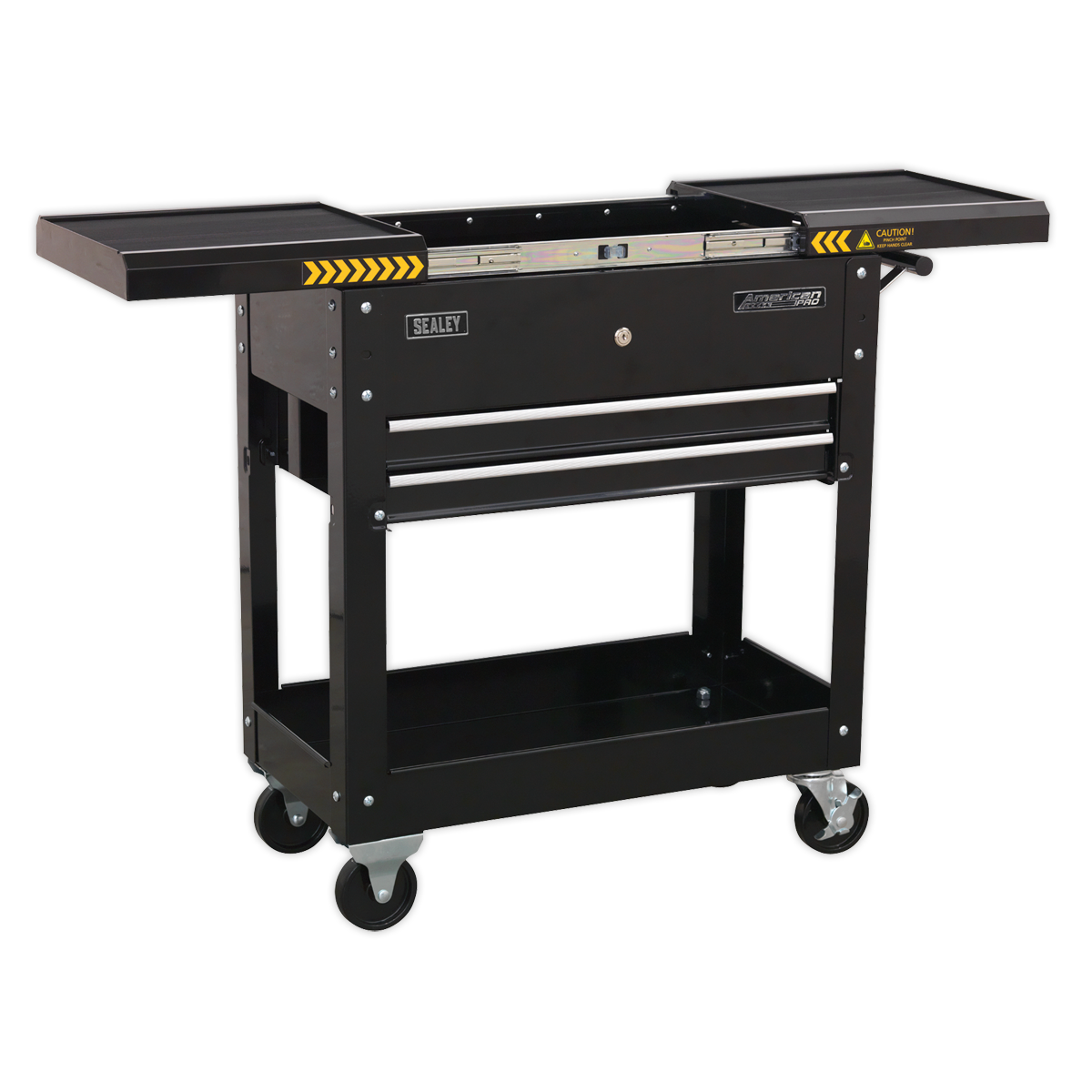 Mobile Tool & Parts Trolley - Black