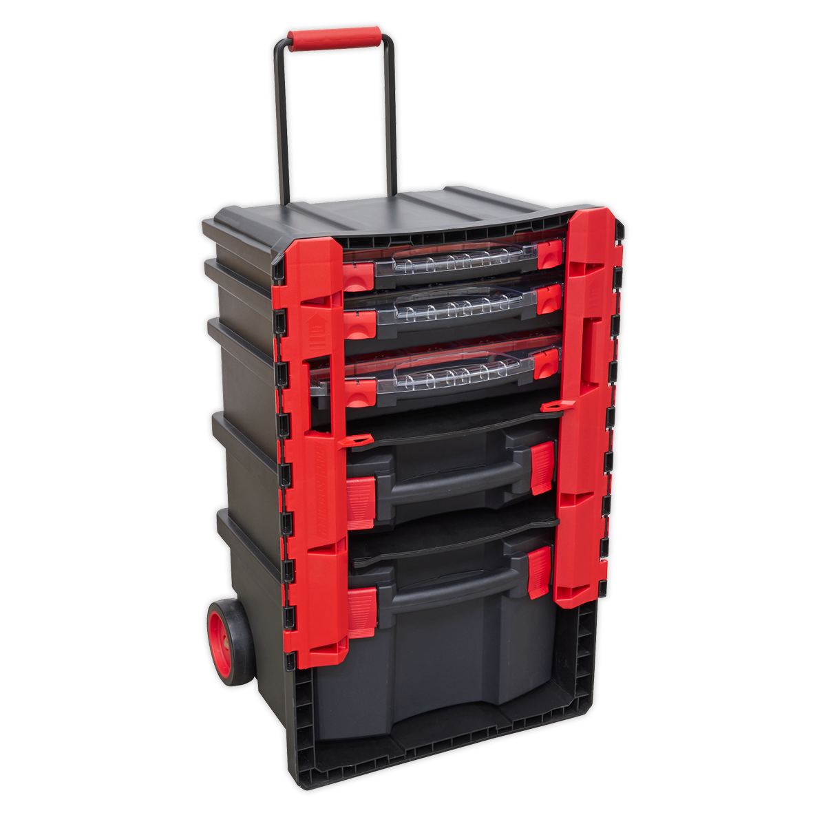 Professional Mobile Toolbox with 5 Removable Storage Cases