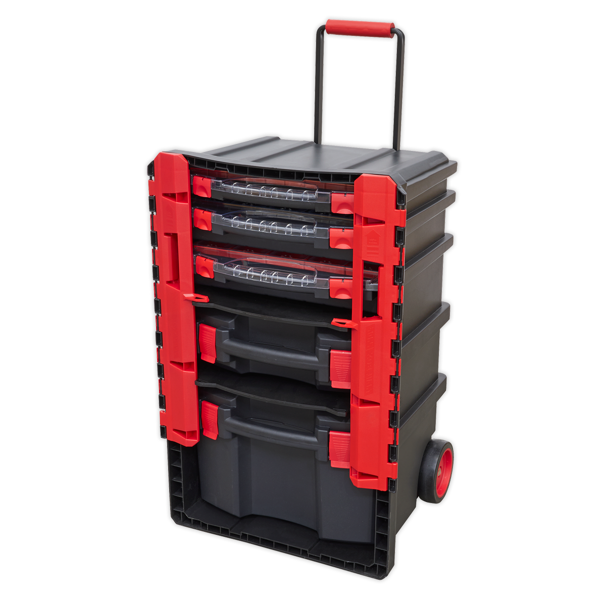 Professional Mobile Toolbox with 5 Removable Storage Cases