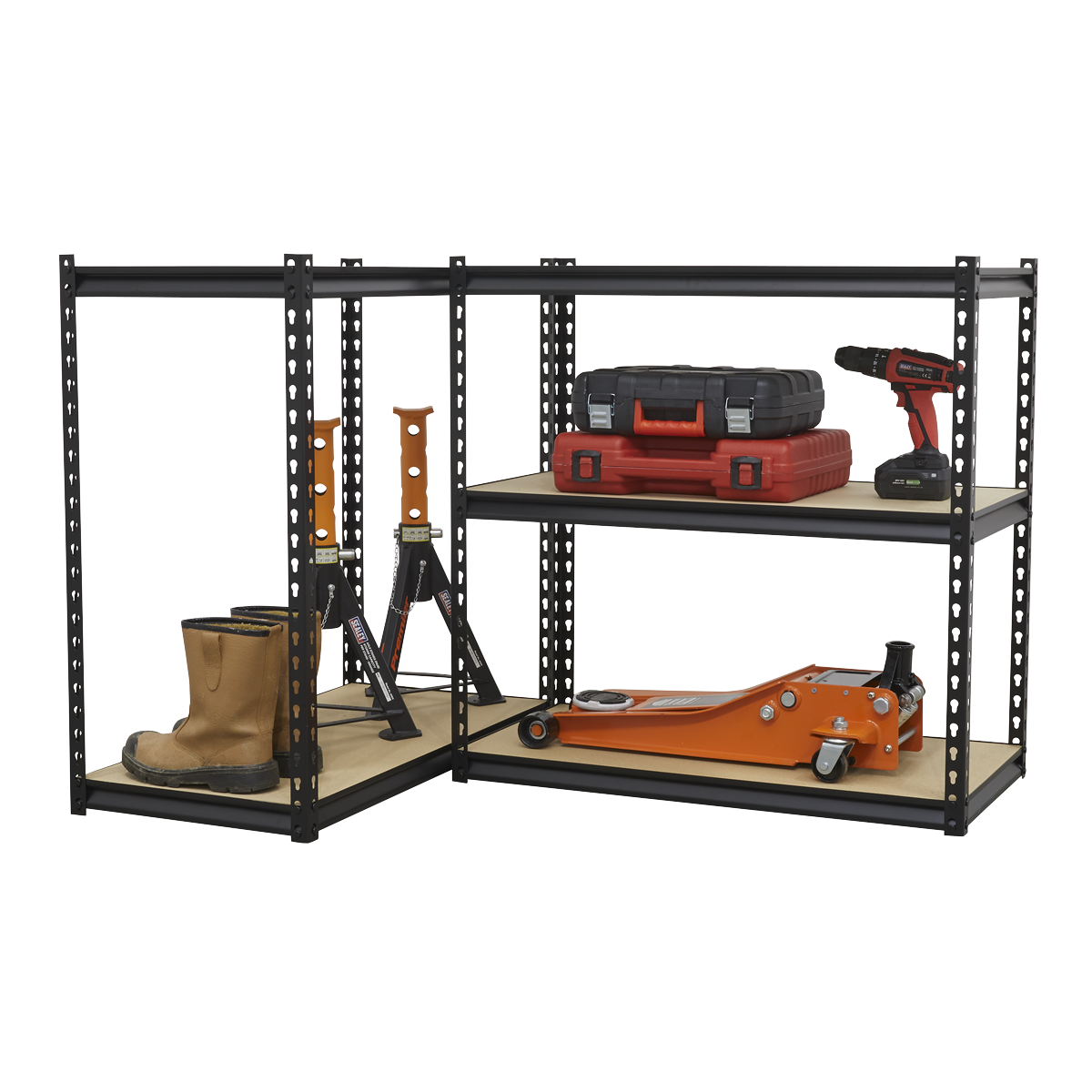 Racking Unit with 5 Shelves 340kg Capacity Per Level