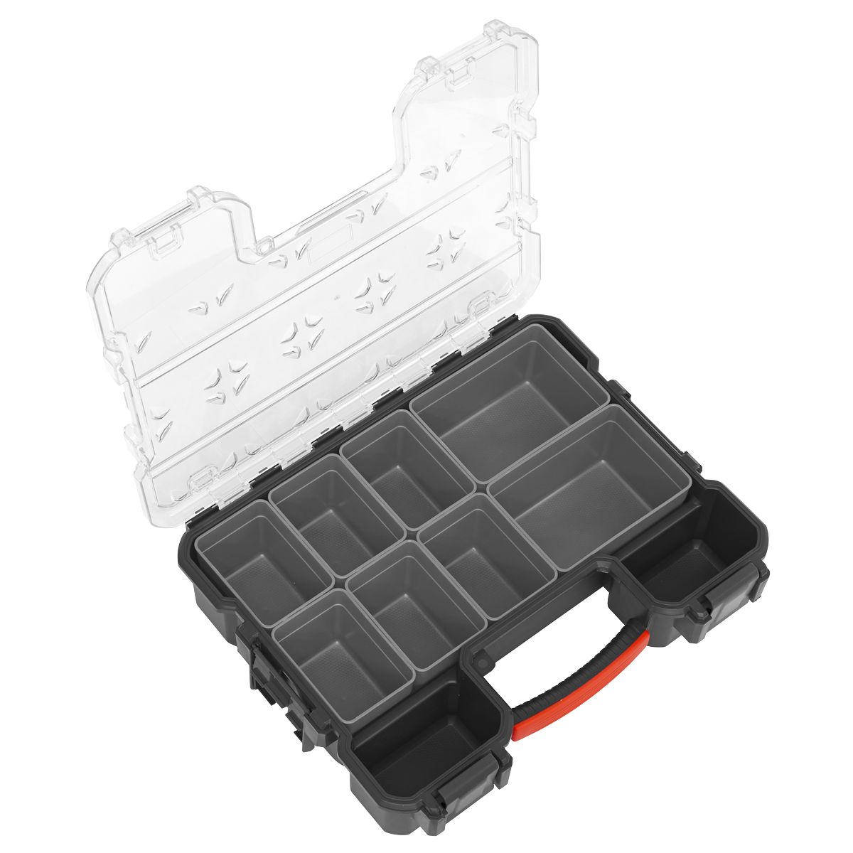 Parts Storage Case with Fixed & Removable Compartments