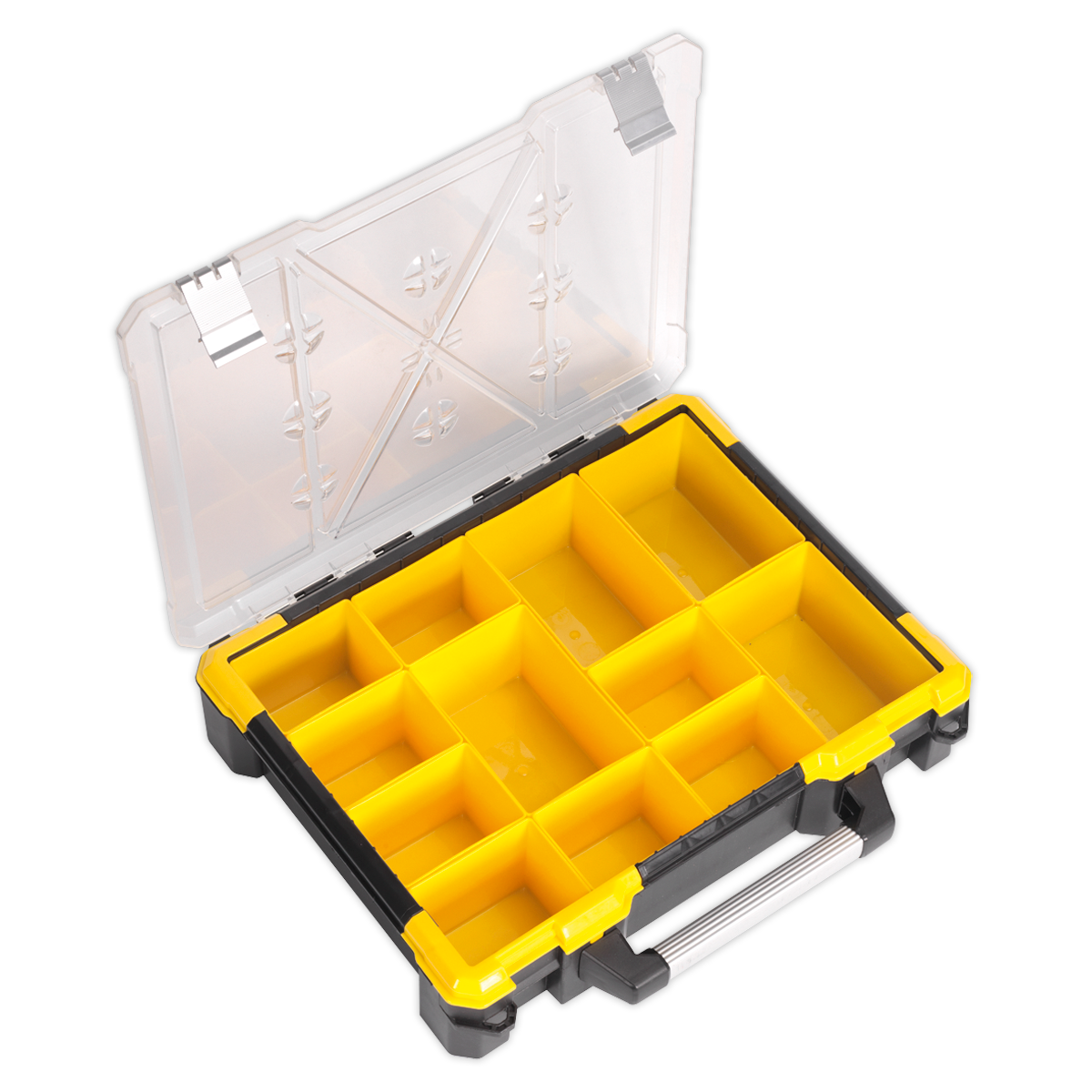 Parts Storage Case with 12 Removable Compartments