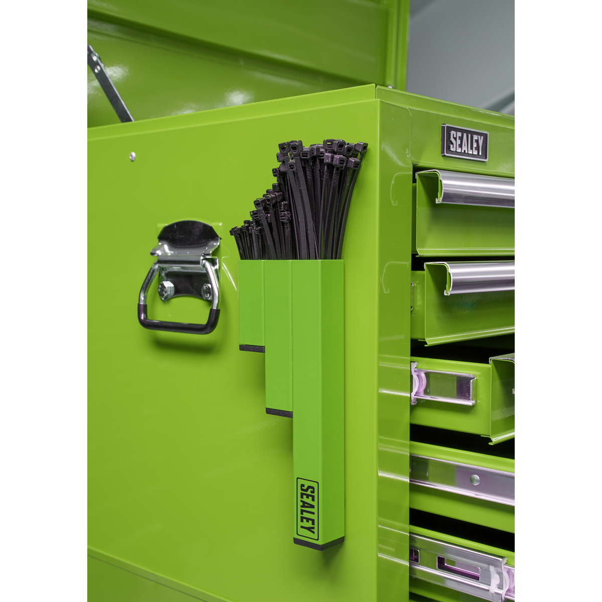 Magnetic Cable Tie Holder - Hi-Vis Green