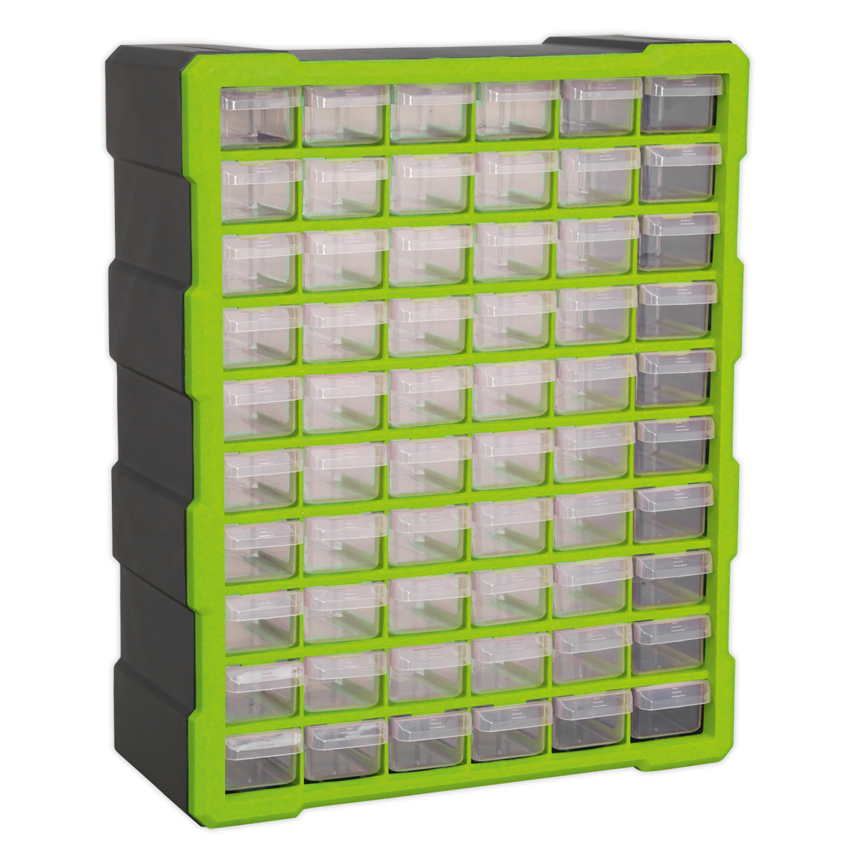 Cabinet Box 60 Drawer - Green/Black