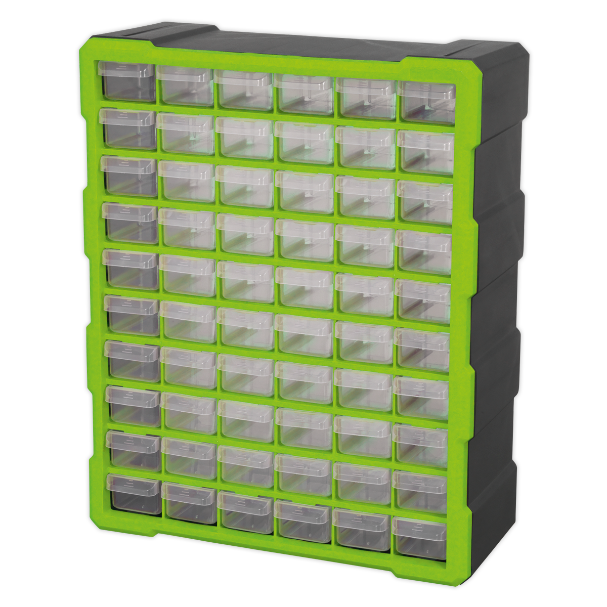 Cabinet Box 60 Drawer - Green/Black