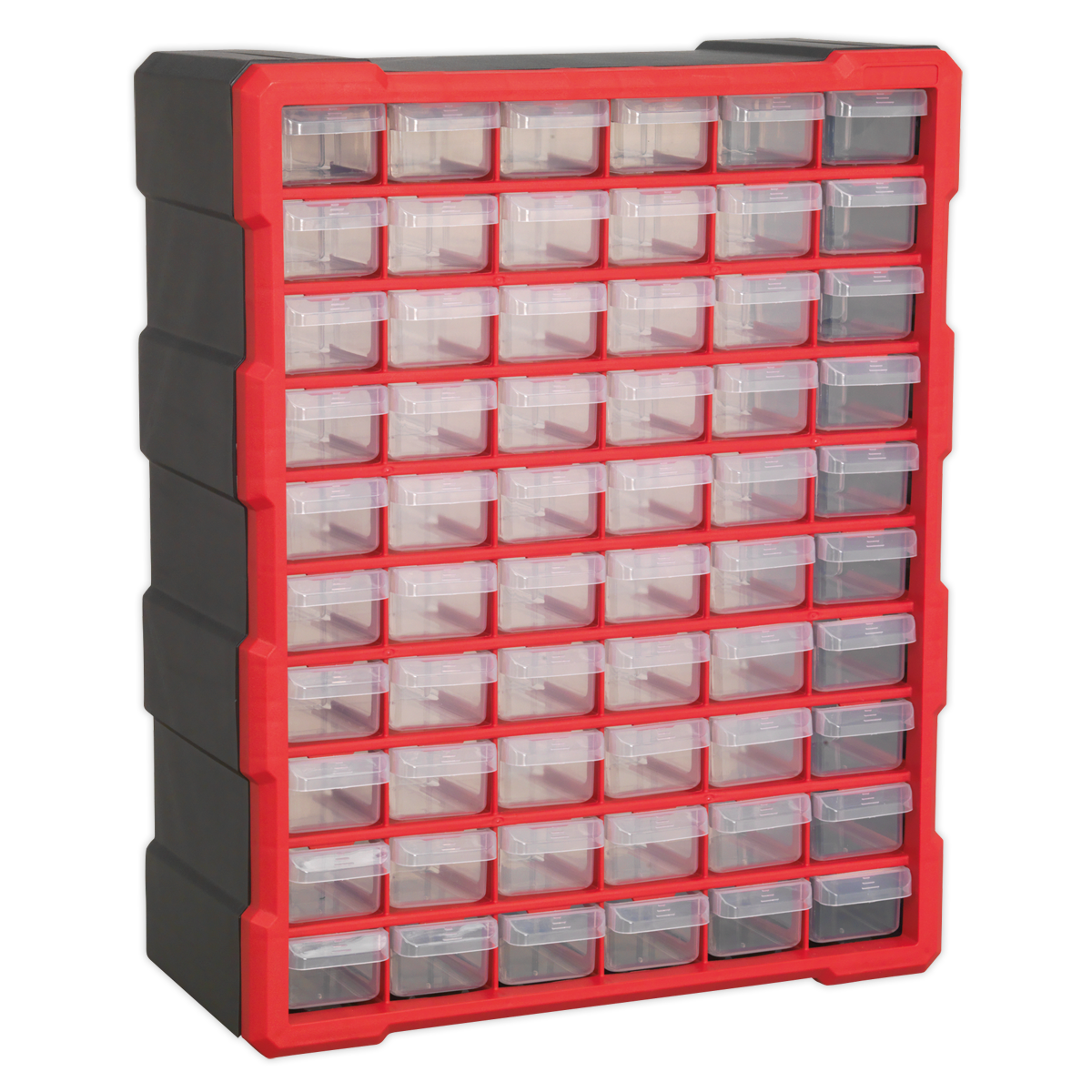 Cabinet Box 60 Drawer - Red/Black