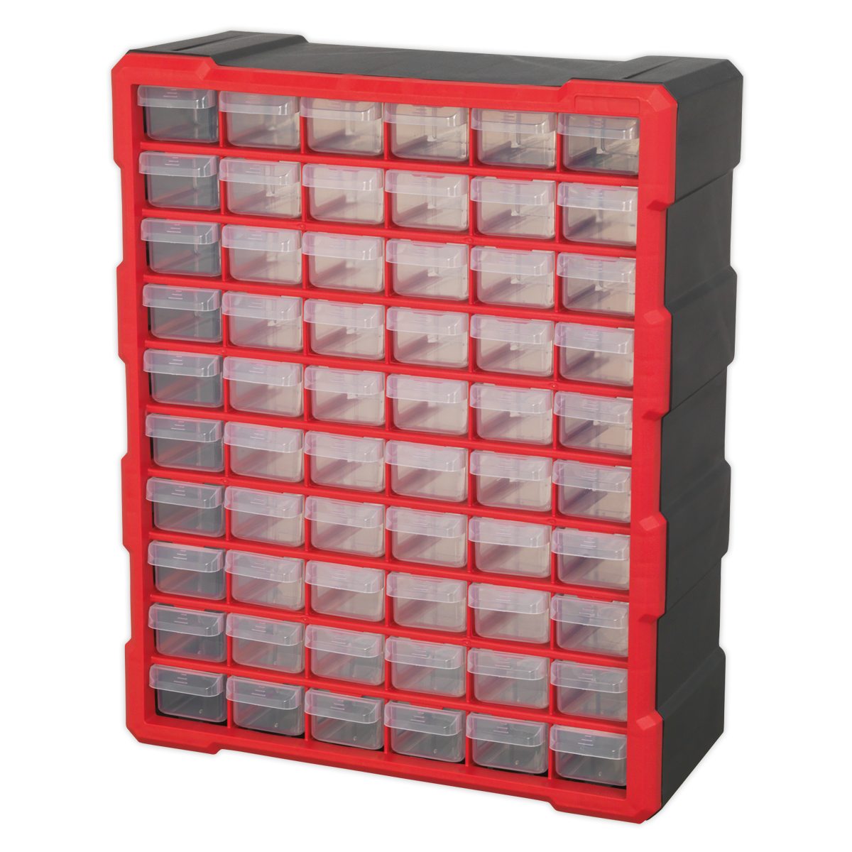 Cabinet Box 60 Drawer - Red/Black