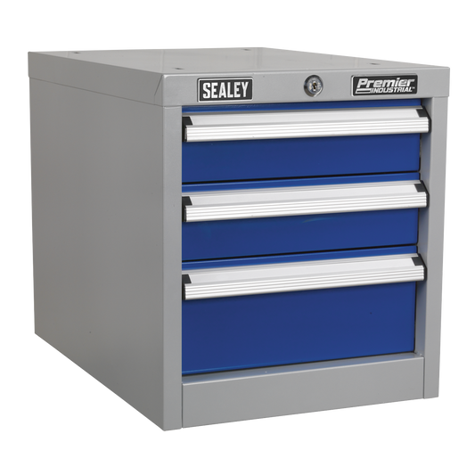 Industrial Triple Drawer Unit for API Series Workbenches