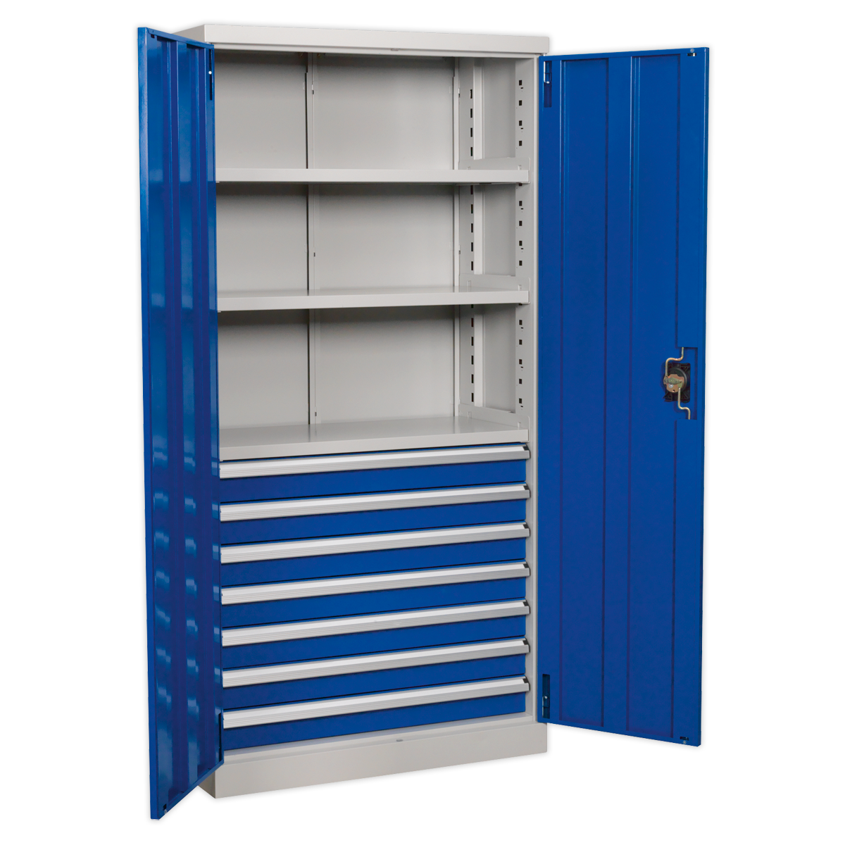 Industrial Cabinet 7 Drawer 3 Shelf 1800mm