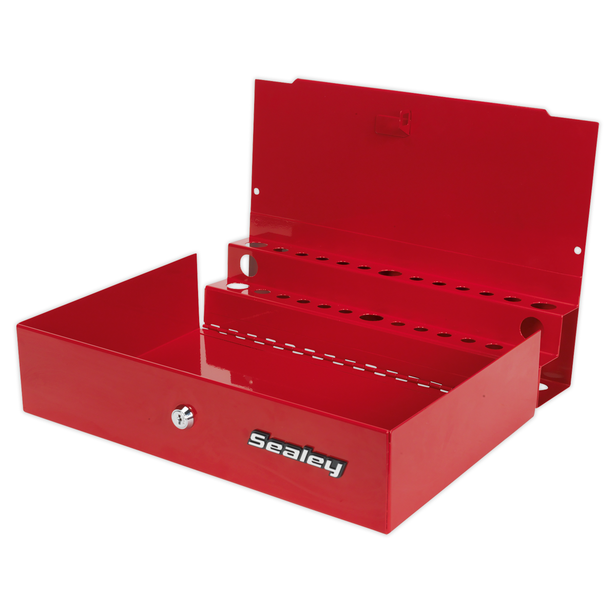 Side Cabinet for Long Handle Tools - Red