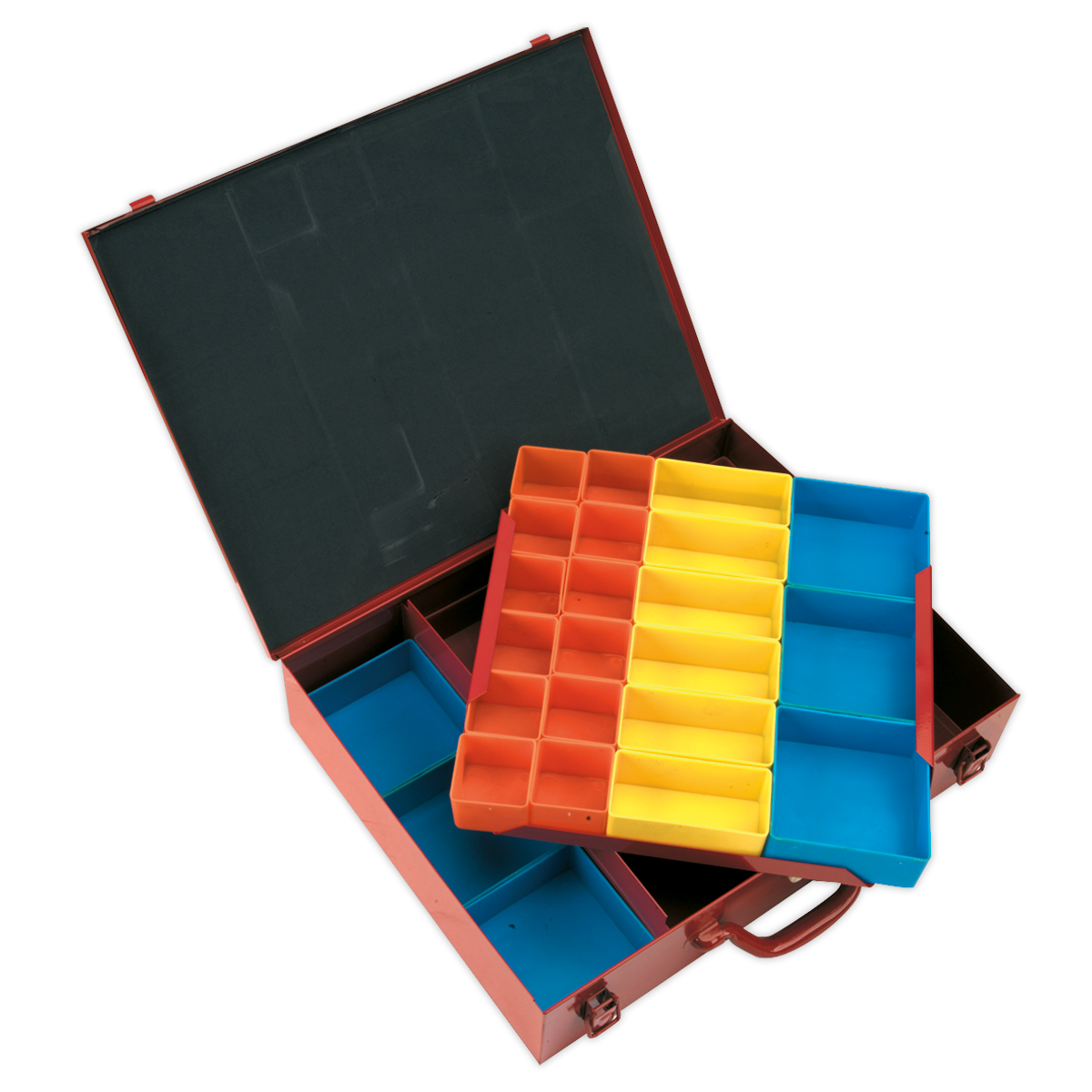 Metal Case 2-Layer with 27 Storage Bins