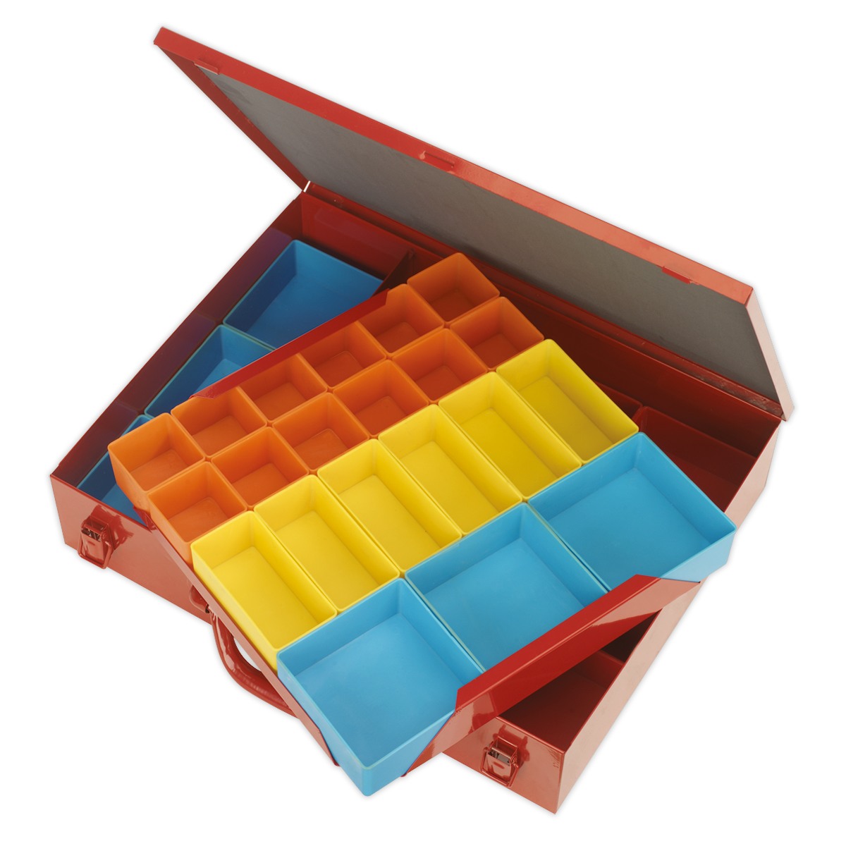 Metal Case 2-Layer with 27 Storage Bins