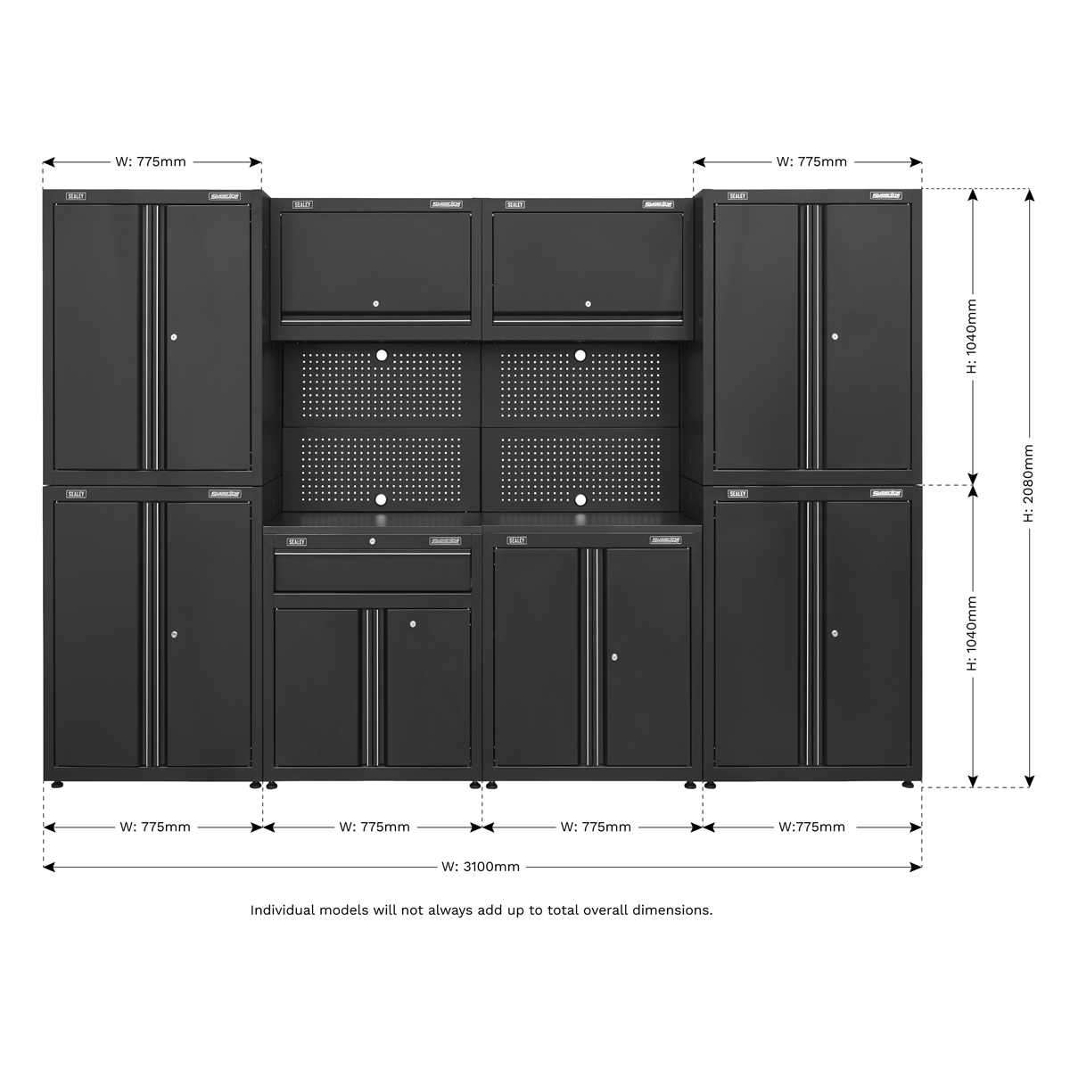 Rapid-Fit 3.1m Modular Garage Storage System