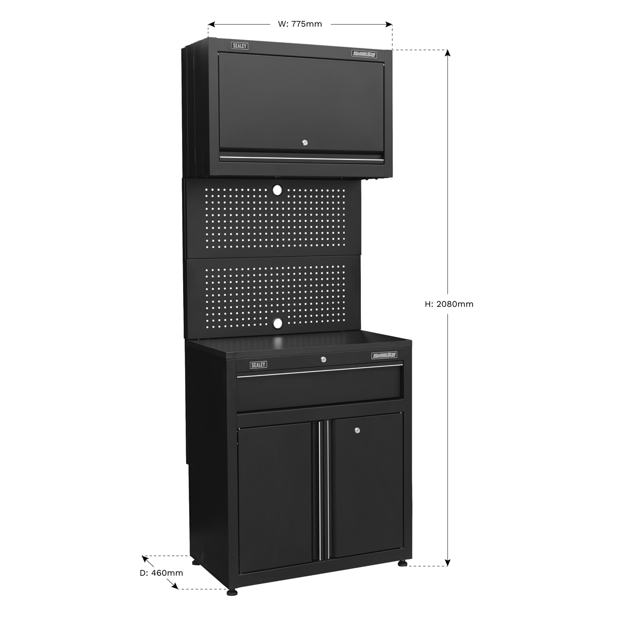 Rapid-Fit 1 Drawer Cabinet & Wall Cupboard